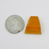 NATURAL Sapphire ROUGH 38.95 Ct Earth Mined CERTIFIED Orange Loose Gemstone